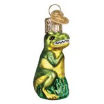 Old World Christmas Mini T-rex Ornament - hand-blown glass Christmas tree ornament (view 5)