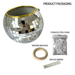 Cross-border Disco Ball Planter Hanging Mirror Spherical Plastic Flowerpot - Cindi Book