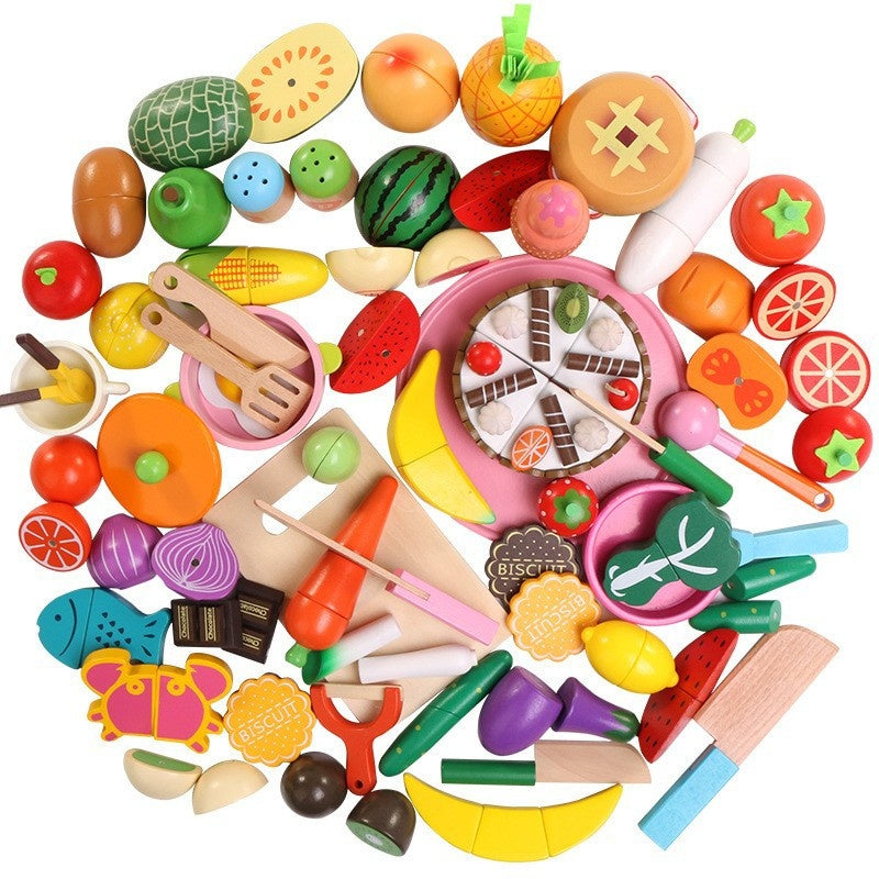 Toy Cutting Play Trading Fruit Pretend Play Set - Cindi Book