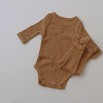 New Baby Long-sleeved Pit Strip Romper  Pants Suit - Cindi Book