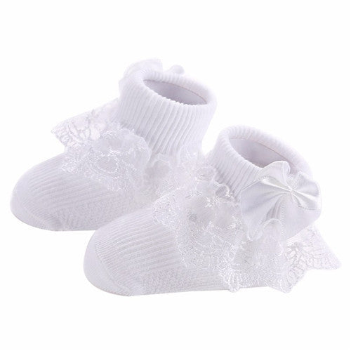 BOW LACE baby socks - Cindi Book