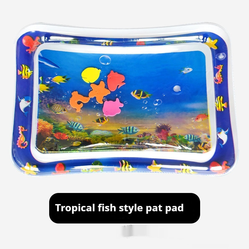 Children's Inflatable Marine Animal Racket Water Cushion Baby Crawling Racket Water Bag Racket Water Cushion Climbing Pad - Cindi Book