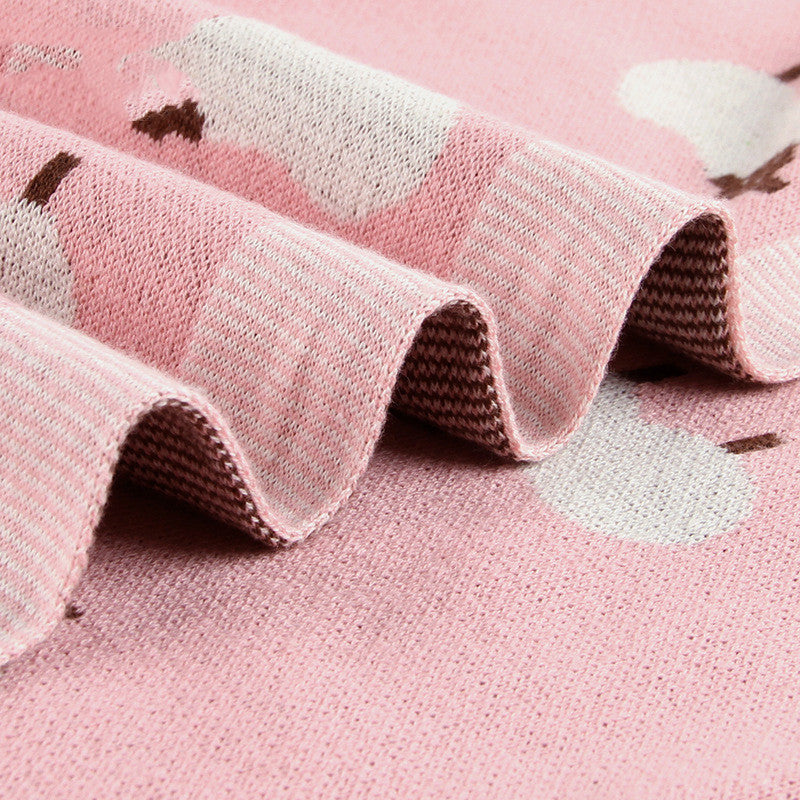 Baby sheepskin blanket baby windproof cover - Cindi Book