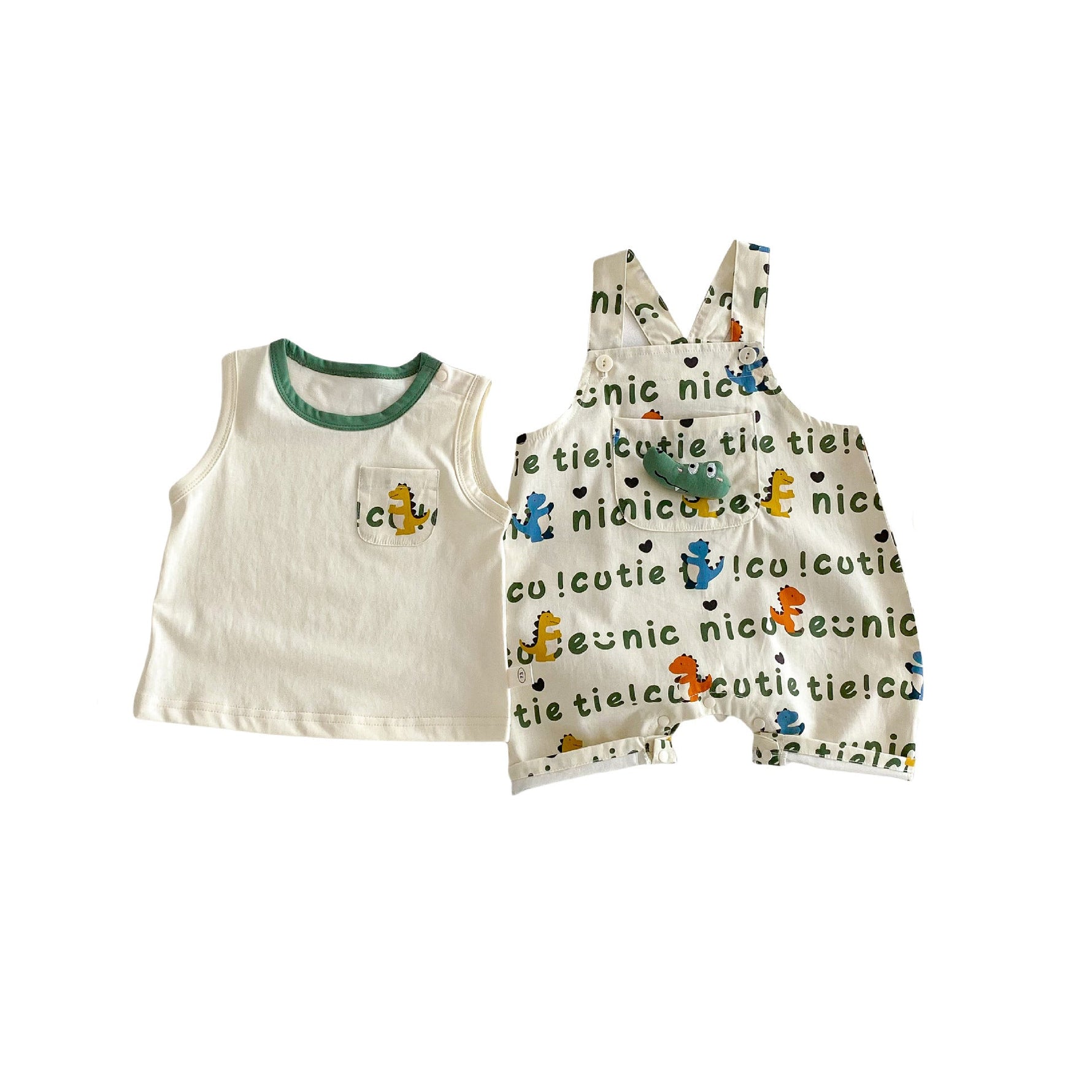 Cartoon Vest Baby Full Printing Suspender Pants Fashion - Cindi Book