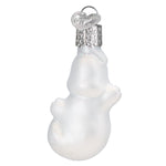 Old World Christmas Mini Ghost Ornament - hand-blown glass Christmas tree ornament (view 3)