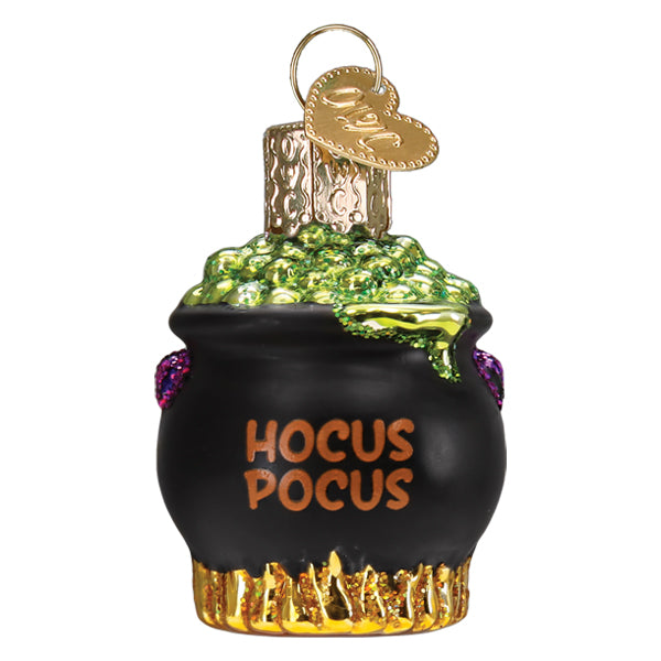 Old World Christmas Mini Halloween Cauldron Ornament - hand-blown glass Christmas tree ornament (view 2)