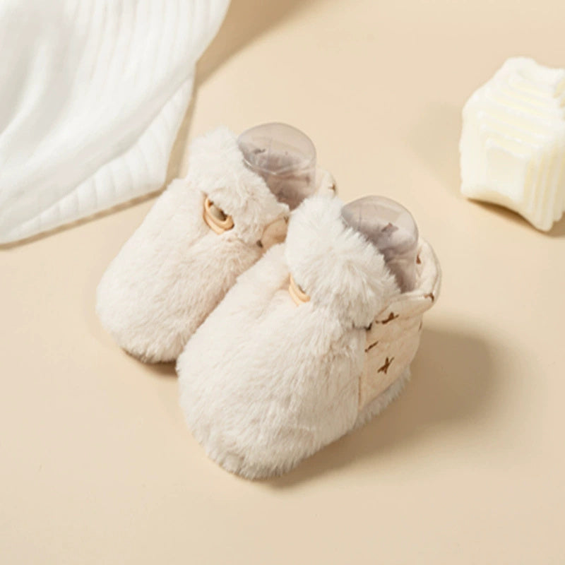 Fallwinter Soft-soled Anti-fall Warm Baby Toddler Shoes - Cindi Book
