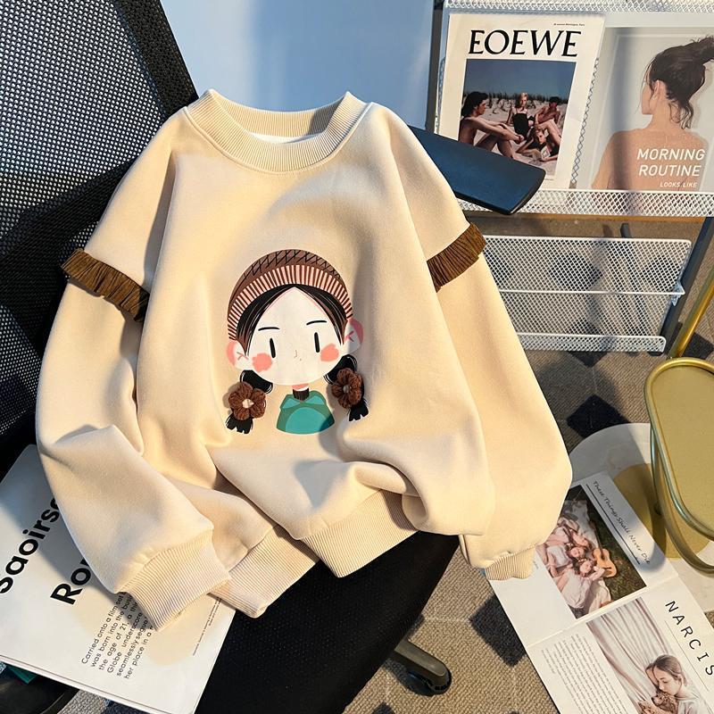 Girls Stylish Hoodie Base Layer Casual Style For Kids - Cindi Book