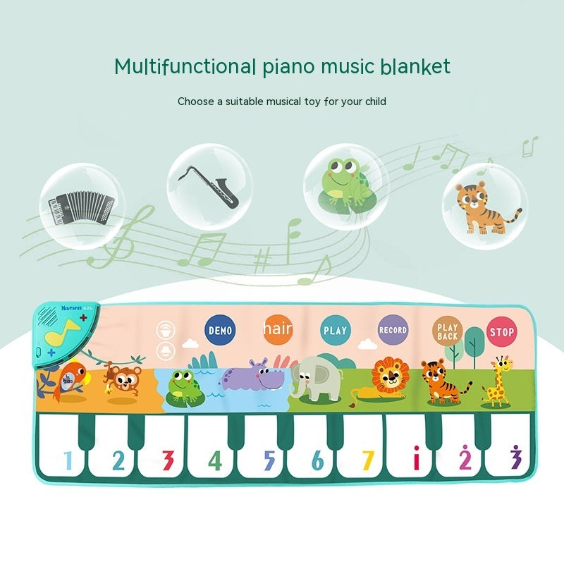Children's Multifunctional Fun Animal Music Game Carpet - Cindi Book