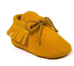 Polychromatic sanding soft bottom tassel shoe baby shoes - Cindi Book