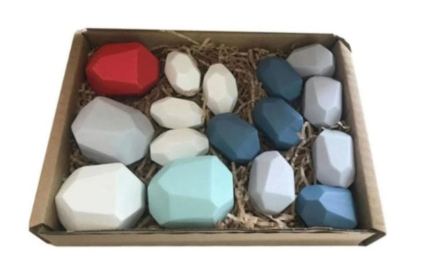 Colored Stones Jenga Colored Boys And Girls Simulation Stones - Cindi Book