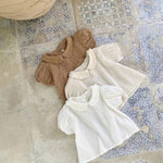 Baby Girl Cute Lapel Short-sleeved Blouse T-shirt - Cindi Book