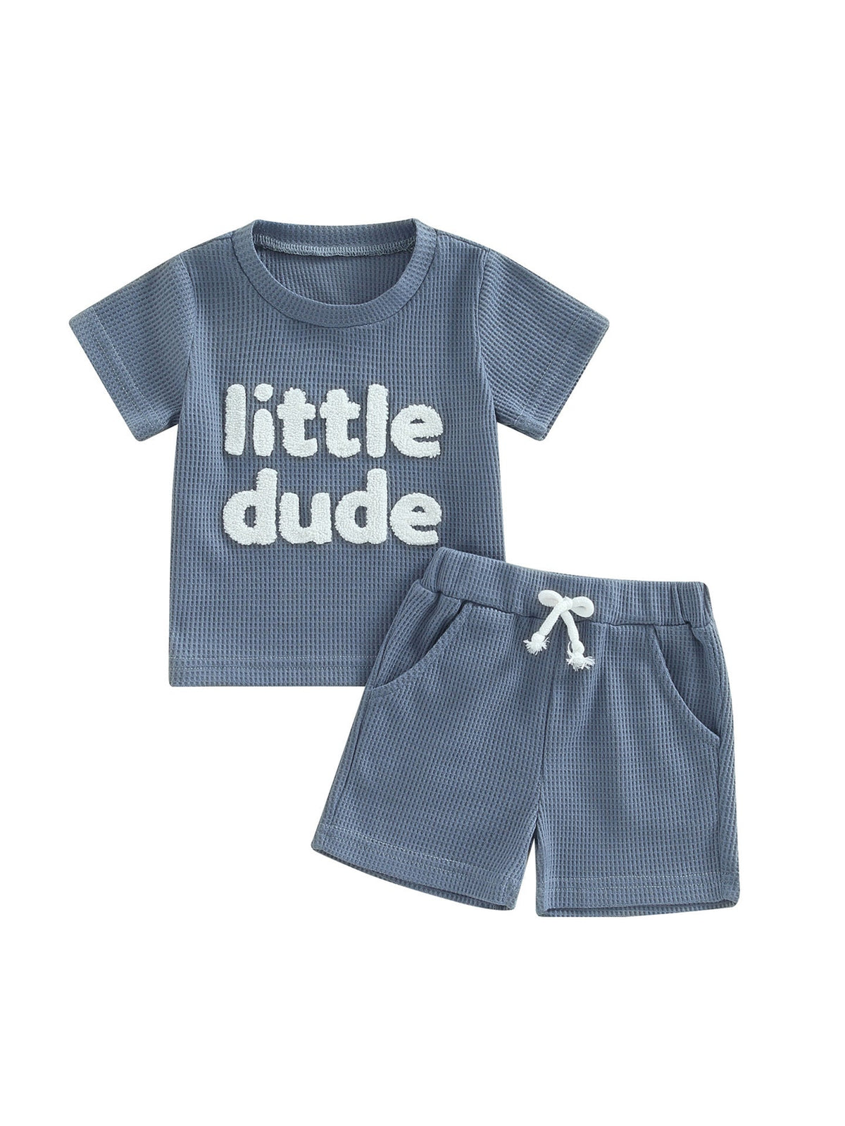 Children's Waffle Short Sleeve Suit - Cindi Book