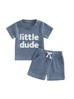 Children's Waffle Short Sleeve Suit - Cindi Book