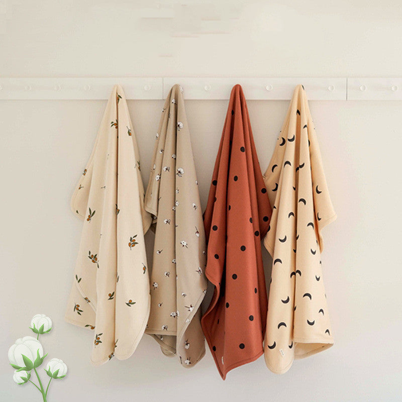 Newborn Air Conditioning Blanket Two-layer Cotton Holding Summer Thin Newborn Stroller Blanket - Cindi Book