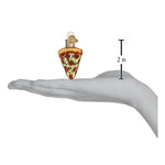 Old World Christmas Mini Pizza Slice Ornament - hand-blown glass Christmas tree ornament (view 5)