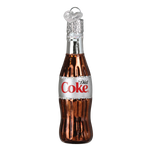 Old World Christmas Mini Diet Coke® Bottle Ornament - hand-blown glass Christmas tree ornament (view 2)