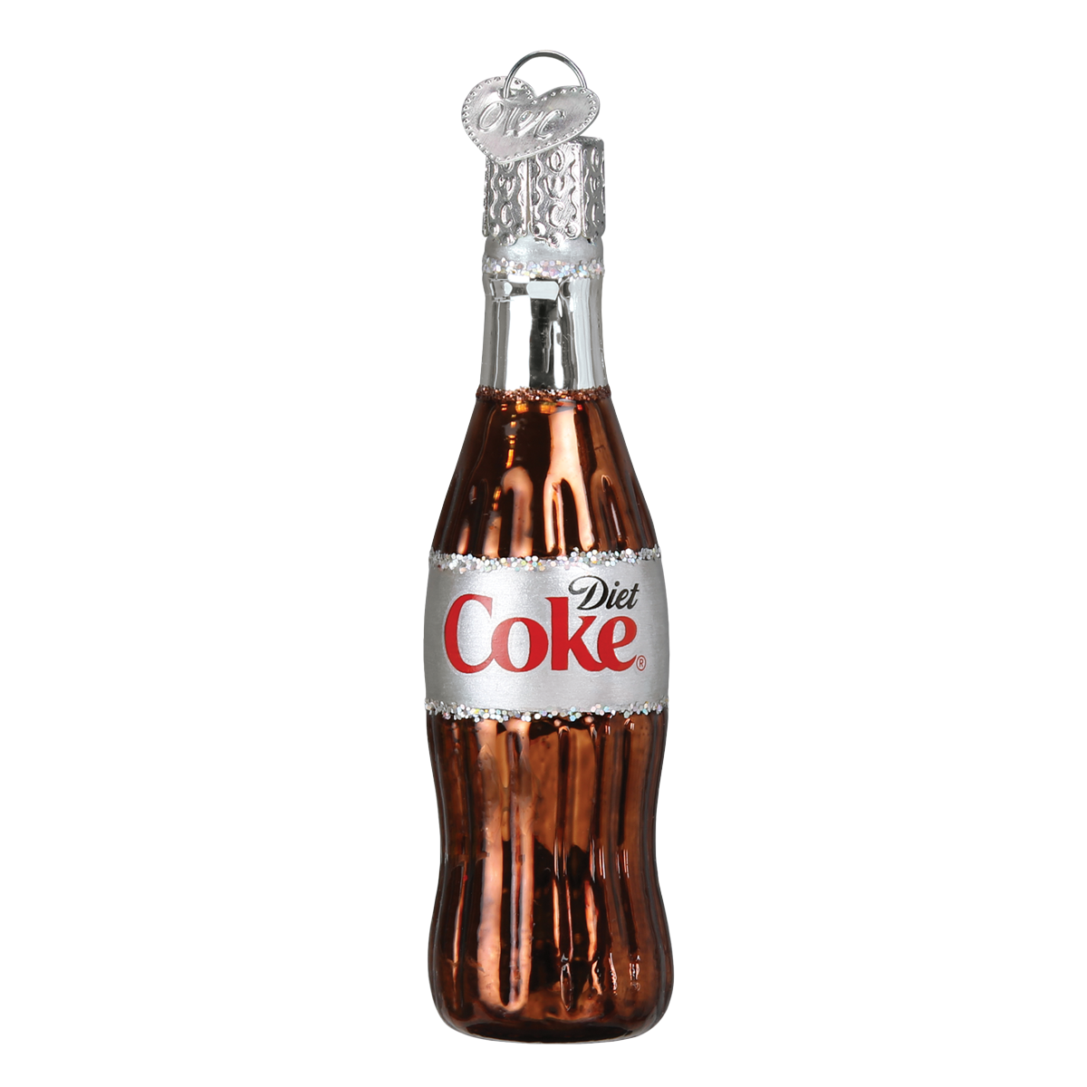 Old World Christmas Mini Diet Coke® Bottle Ornament - hand-blown glass Christmas tree ornament (view 2)