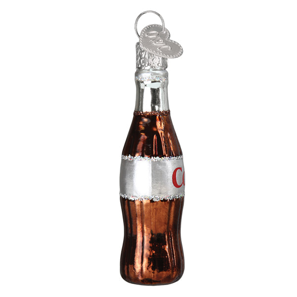 Old World Christmas Mini Diet Coke® Bottle Ornament - hand-blown glass Christmas tree ornament (view 4)