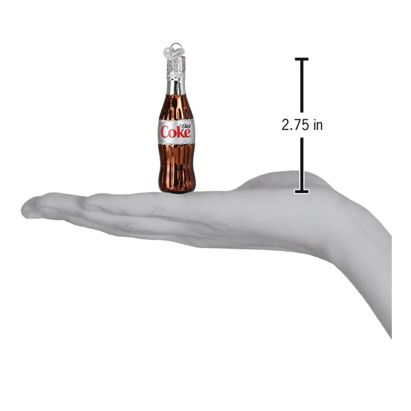 Old World Christmas Mini Diet Coke® Bottle Ornament - hand-blown glass Christmas tree ornament (view 5)