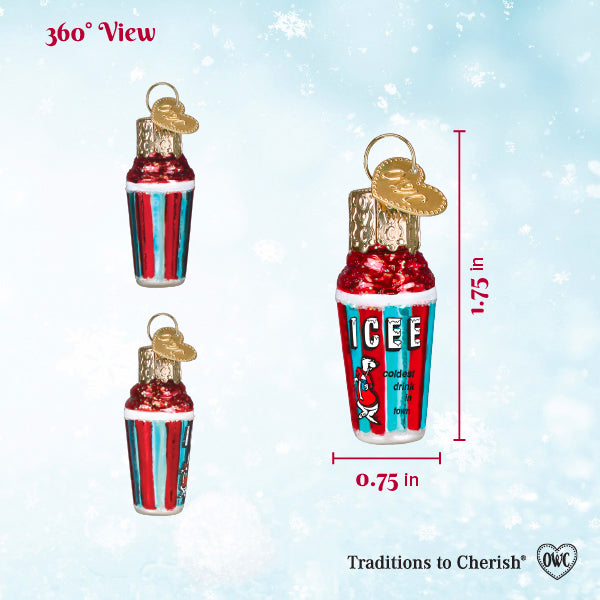 Old World Christmas Mini Icee Ornament - hand-blown glass Christmas tree ornament (view 7)