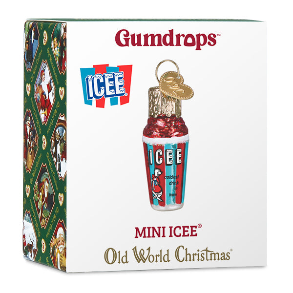 Old World Christmas Mini Icee Ornament - hand-blown glass Christmas tree ornament (view 6)