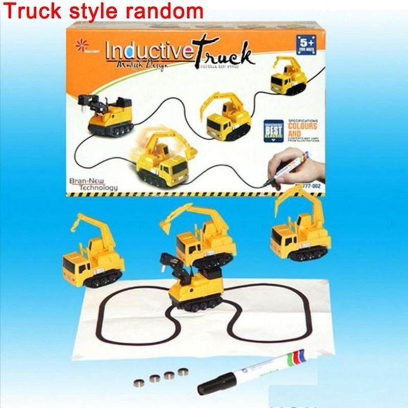 Engineering Vehicles MINI Magic Pen Inductive Children's Truck Tank - Cindi Book