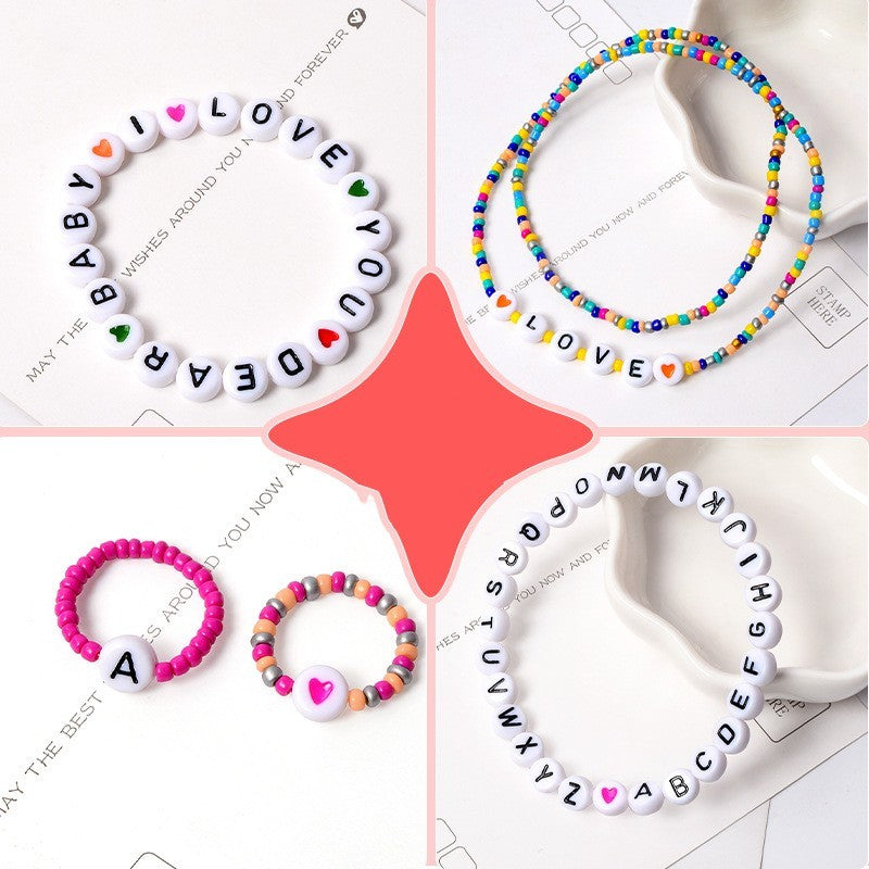28 Grids 3mm Glass Rice Beads DIY Beaded Bracelet Material - Cindi Book