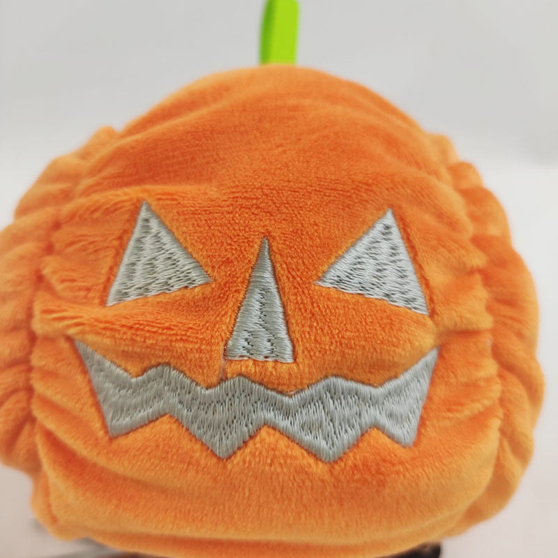 Halloween Luminous Plush Toys Creative Cute Reversible Ghost Pumpkin Plush Toy Kids Children Gift Two-Sided Flip Children's Toys