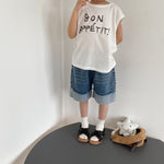 Children's Letter Printed Sleeveless Vest For Boys And Girls Loose Casual Top - Cindi Book