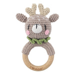 Baby Rattle Hand Woven Cartoon Animal Bracelet Newborn Soothing Doll - Cindi Book