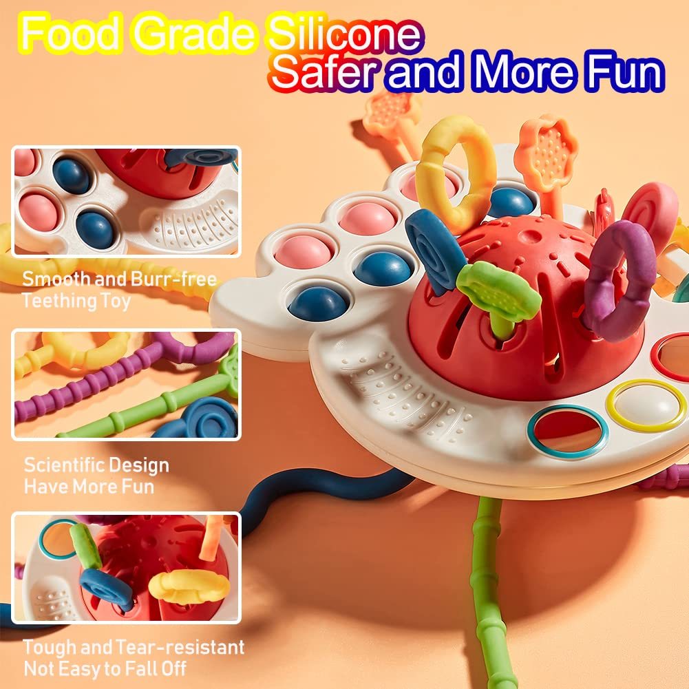 Baby's Funny Finger Puff Toy Can Be Pressed - Cindi Book