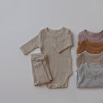 New Baby Long-sleeved Pit Strip Romper  Pants Suit - Cindi Book