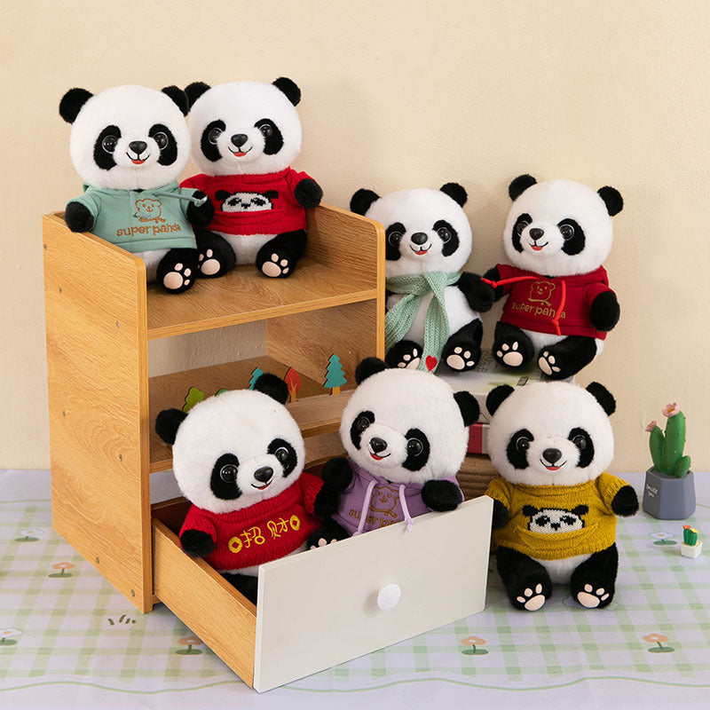 Cute Panda Plush Toy Wearing Clothes - Cindi Book