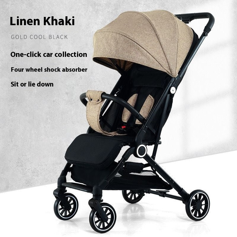 Pull Rod Type Summer Ultra-light Stroller Four Minus - Cindi Book
