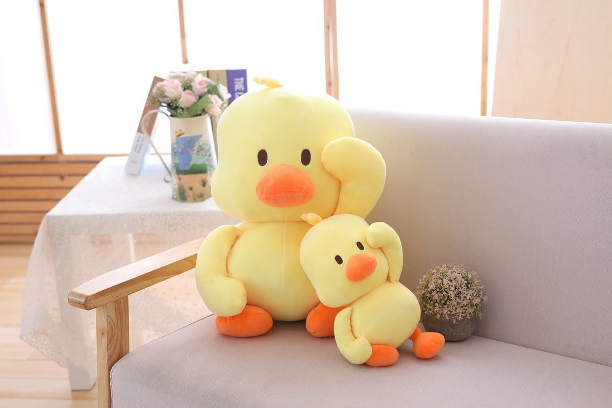 Little yellow duck figurine dancing expression small yellow duck plush toy - Cindi Book