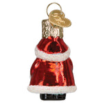 Old World Christmas Mini Santa Ornament - hand-blown glass Christmas tree ornament (view 3)