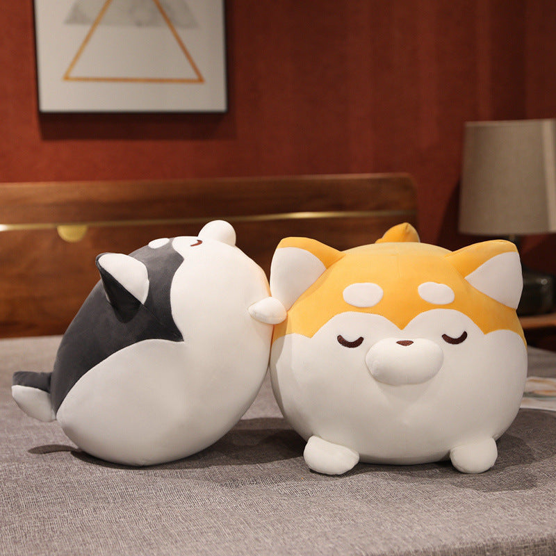 Lazy Husky Shiba Inu Pillow Girl Sleeping Doll - Cindi Book