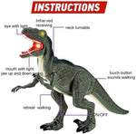 Electric Dinosaur Simulation Walking Animal Remote Control Toy - Cindi Book