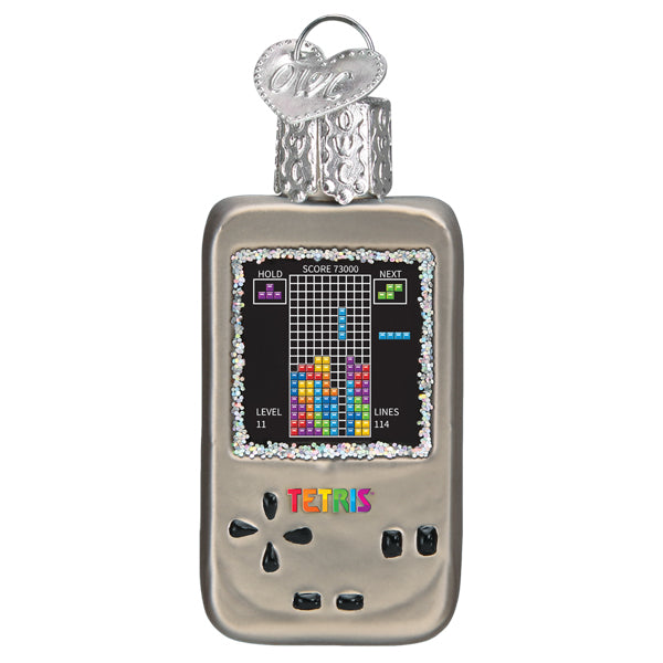 Old World Christmas Mini Tetris™ Ornament - hand-blown glass Christmas tree ornament (view 2)