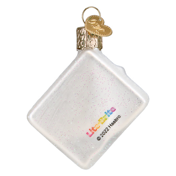 Old World Christmas Mini Lite Brite Ornament - hand-blown glass Christmas tree ornament (view 3)