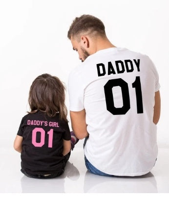 Pink Word Parent-Kids Family Outfit