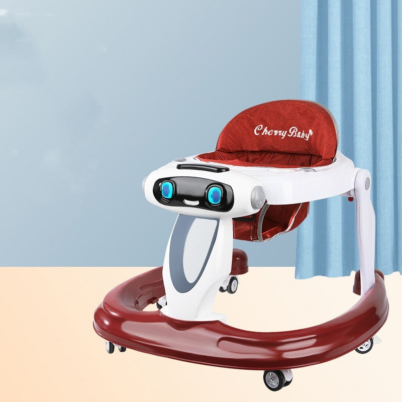Baby Walker Anti-O-leg Baby Children's Multi-functional Anti-rollover Walker - Cindi Book