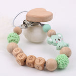 Baby products soothing beech wood mouth chain clip - Cindi Book
