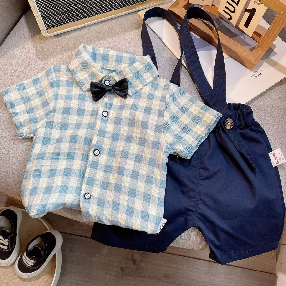 Children's Suit Summer Short-sleeved Overalls - Cindi Book
