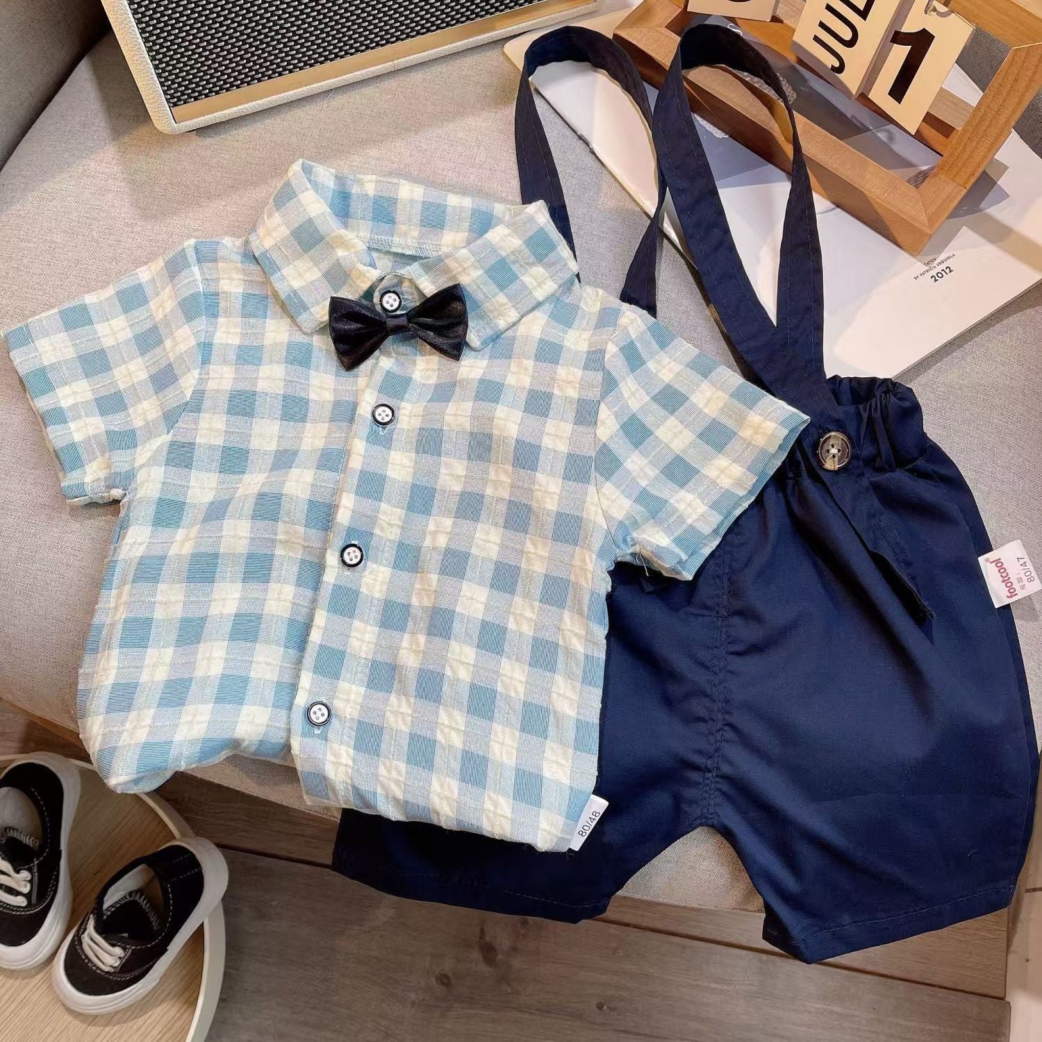 Children's Suit Summer Short-sleeved Overalls - Cindi Book