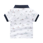 Children's Short-sleeved Polo Shirt Lapel T-shirt - Cindi Book