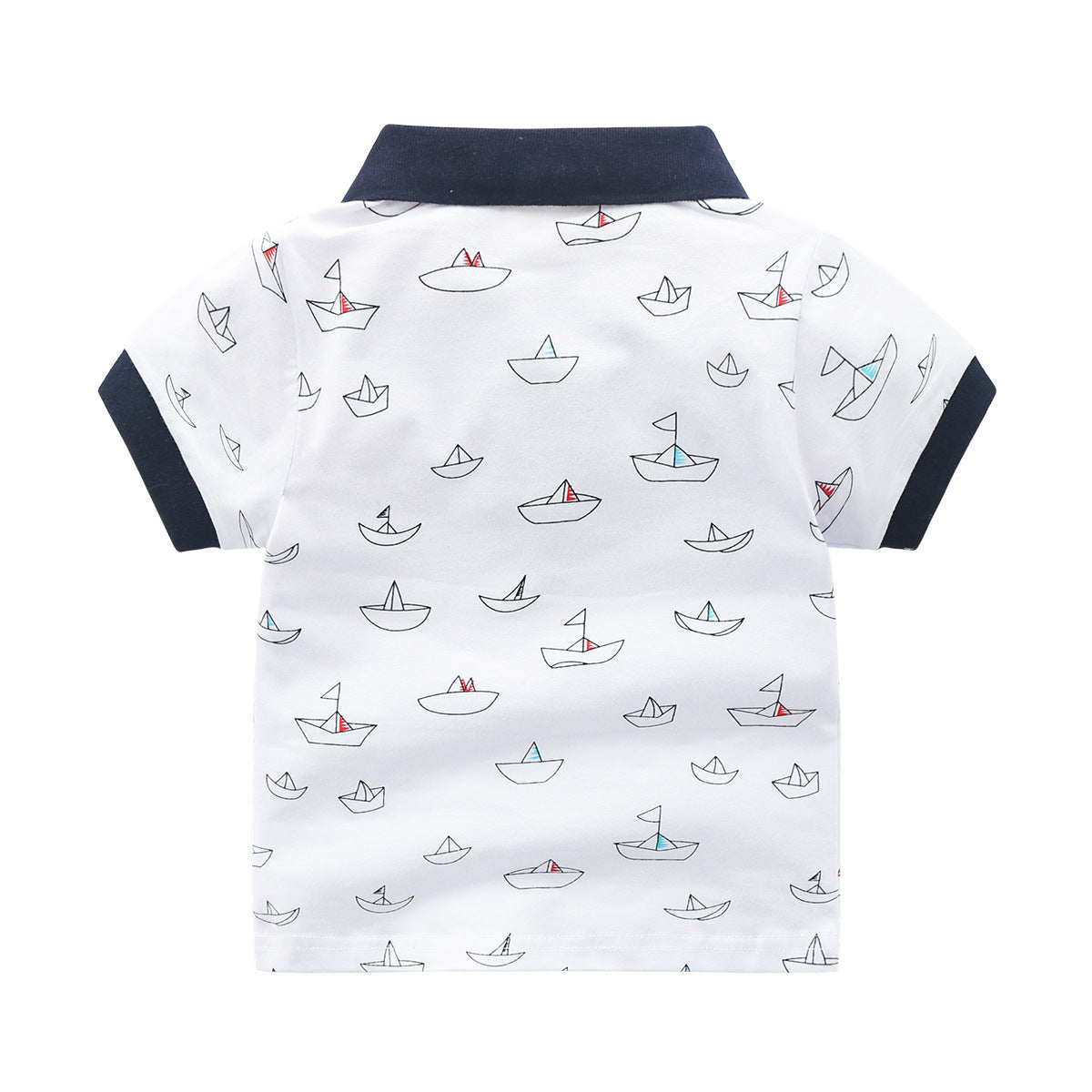 Children's Short-sleeved Polo Shirt Lapel T-shirt - Cindi Book