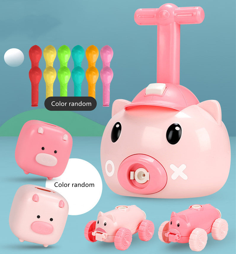 Children's Educational Toys for Piggy Pneumatic Car
