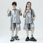 Hip Hop Children's Performance Hip Hop Glossy Loose Outfit - Cindi Book